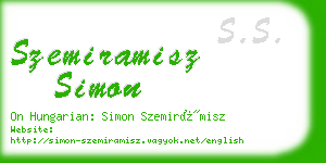 szemiramisz simon business card